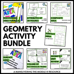 Geometry Activity Bundle Th Grade Maneuvering The Middle