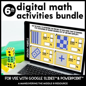 This 6th grade Digital activity Bundle include interactive slides (drag and match, using the typing tool, using the shape tool) and exit tickets.