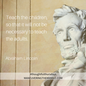 #thoughtfulthursdays - Maneuvering the Middle