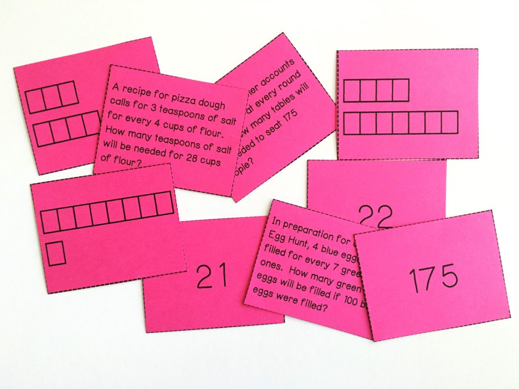 Ideas for incorporating ratio models within the math classroom. Great visual examples to support mathematical thinking and problem solving. | manevueringthemiddle.com