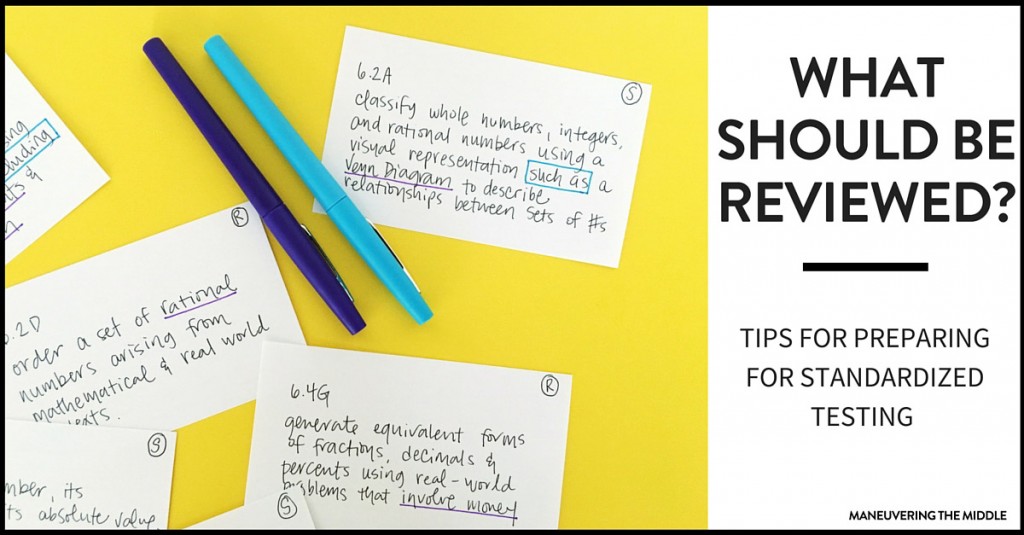 When planning a review for standardized testing, it is impossible to review it all. Three suggestions on where to place your time and energy. 