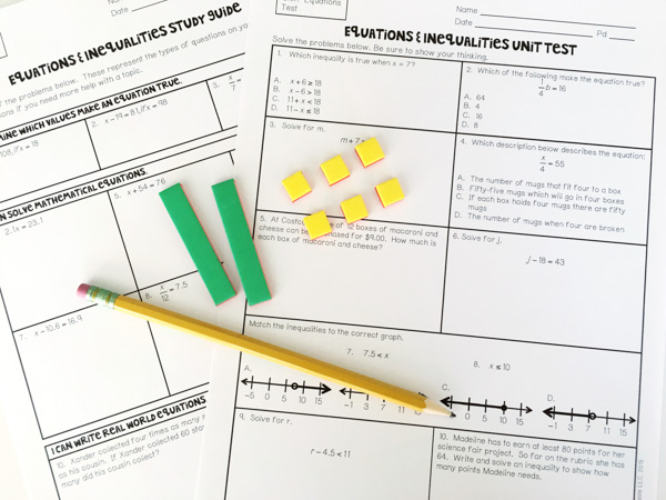 Math Curriculum Activities for Middle School - great way to keep students engaged with the content. | maneuveringthemiddle.com