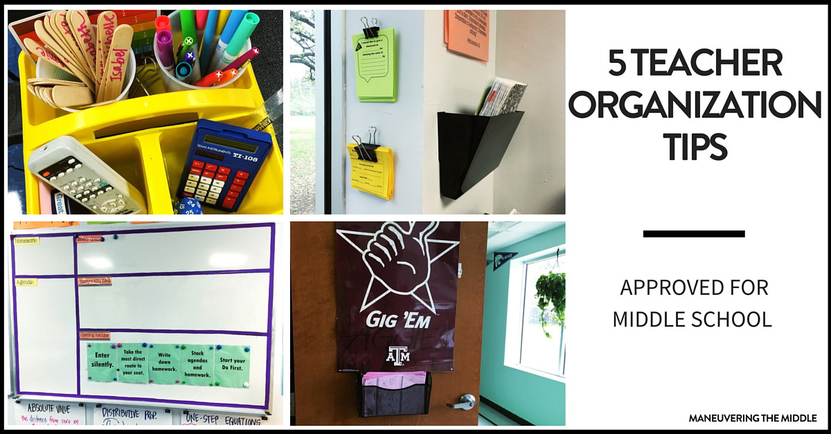 Office Supply Hacks for Teachers and a FREEBIE