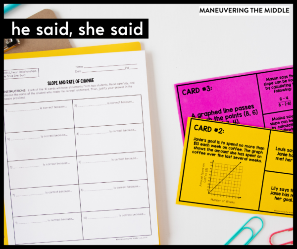 Student-Centered Math Activities - Maneuvering The Middle