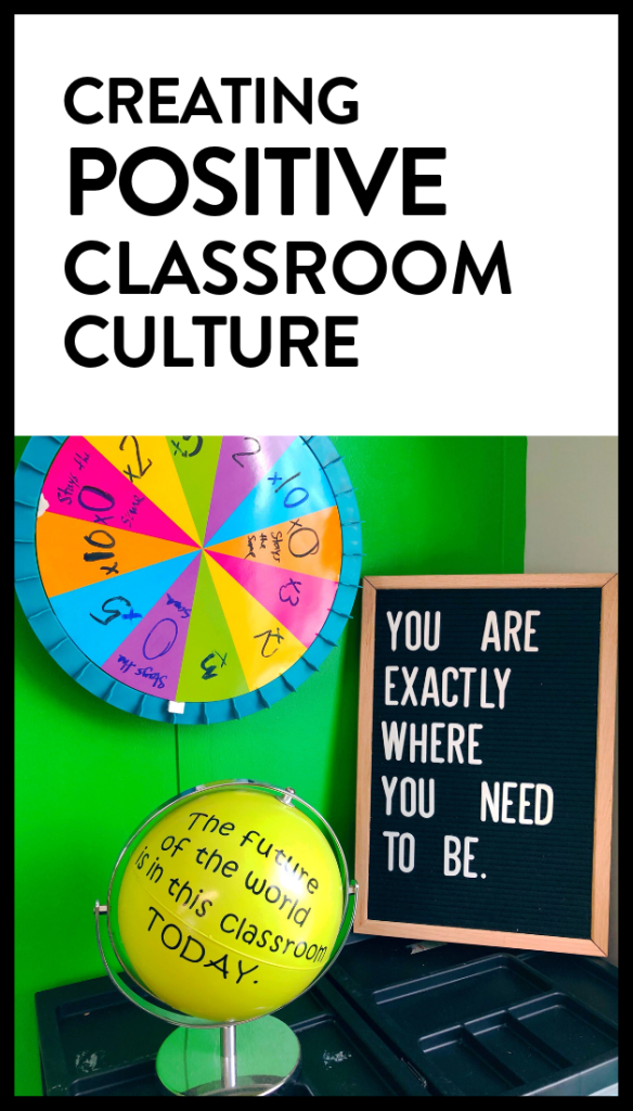 A positive classroom culture will impact both the way student's feel about school and how they learn - 4 ideas for creating positive classroom culture. | maneuveringthemiddle.com