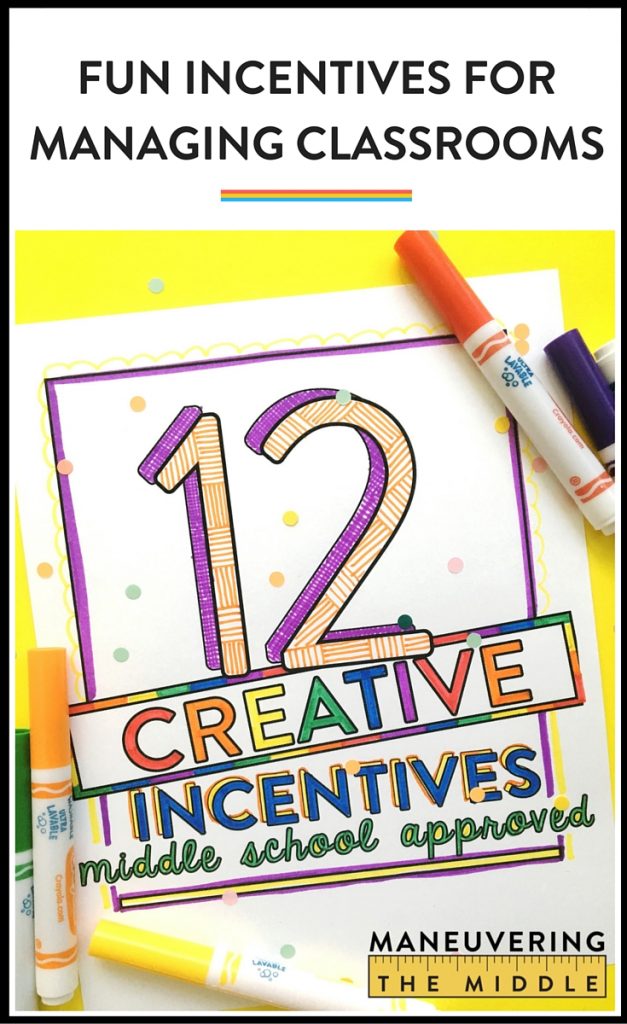 Student rewards don't have to be expensive or complicated! Incentives for middle school students just have to be fun and consistent. Perfect for PBIS! |maneuveringthemiddle.com