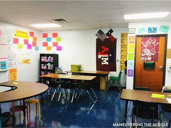 Middle School Classroom Tour - Maneuvering the Middle