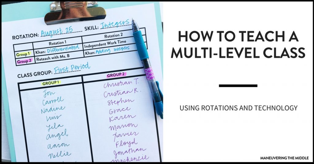 Students come to us on all different levels, which can be a challenge. 3 great ideas on how to teach a multi-level class.