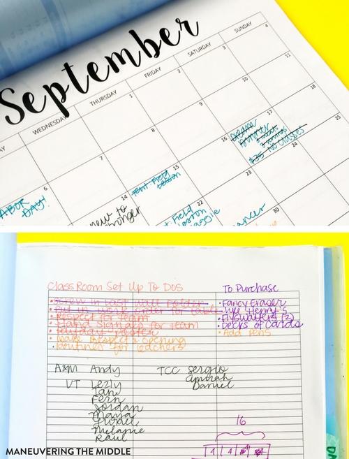 Every teacher needs some sort of organization system & my favorite is this planner alternative - the flexi. It meets all of my teacher needs! | maneuveringthemiddle.com