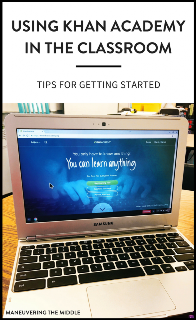 Khan Academy is valuable resource for differentiating in the math classroom. Tips for using Khan Academy effectively and efficiently! | maneuveringthemiddle.com