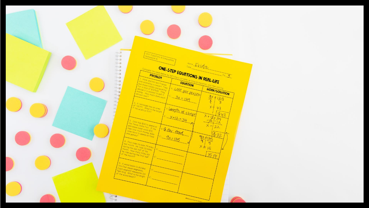 Turn Worksheets Into Easy Math Activities Maneuvering The Middle