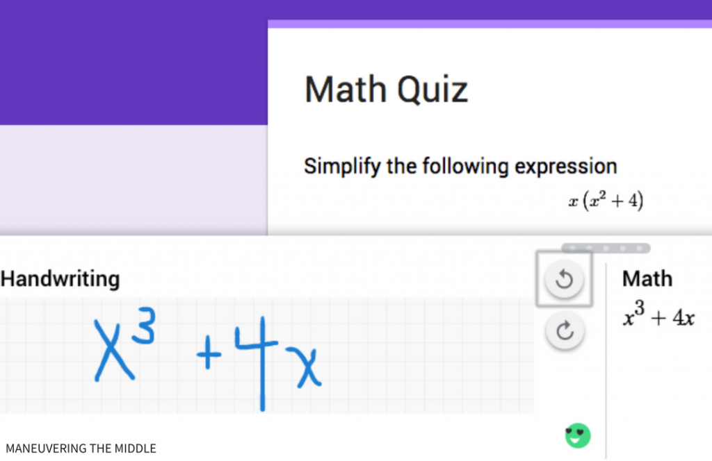 Google Forms is an excellent way to gather data in the math classroom. This post will discuss what Google Add-ons will improve your Google Forms in math. | maneuveringthemiddle.com