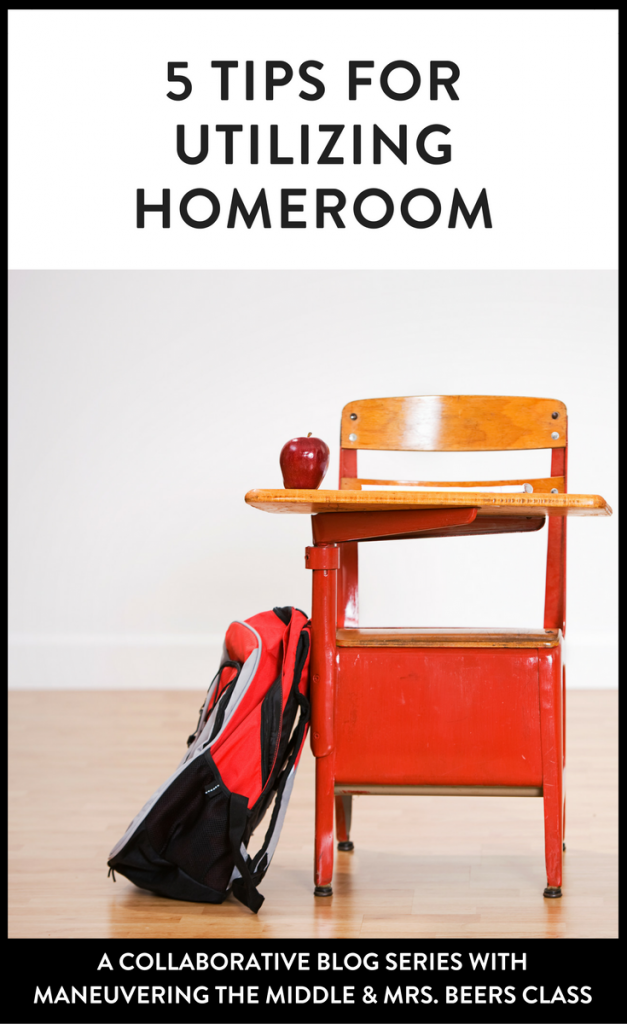 5 homeroom ideas to keep you sane and your class engaged! | maneuveringthemiddle.com