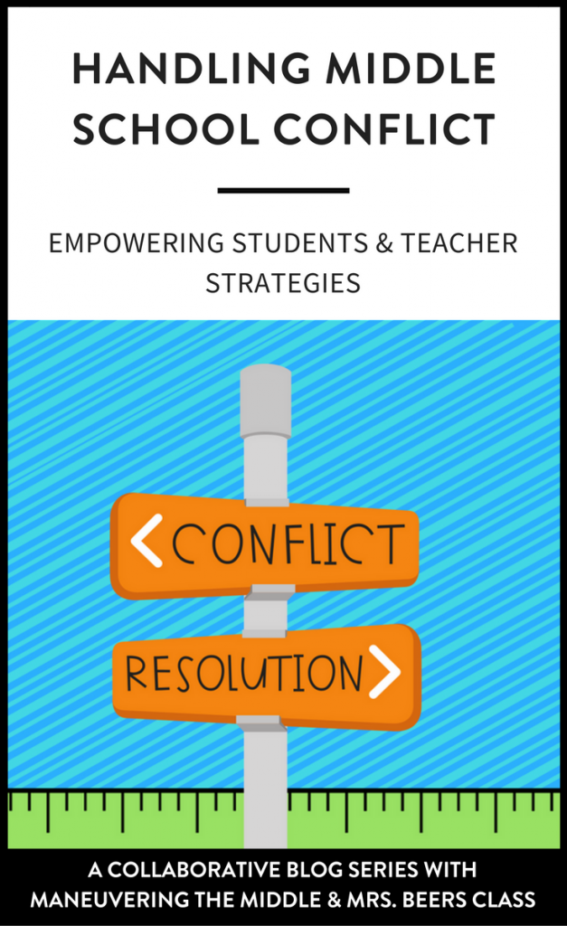 Conflict will arise in any classroom setting. The confidence to teach student conflict resolution is a useful tool for all teachers. | maneuveringthemiddle.com