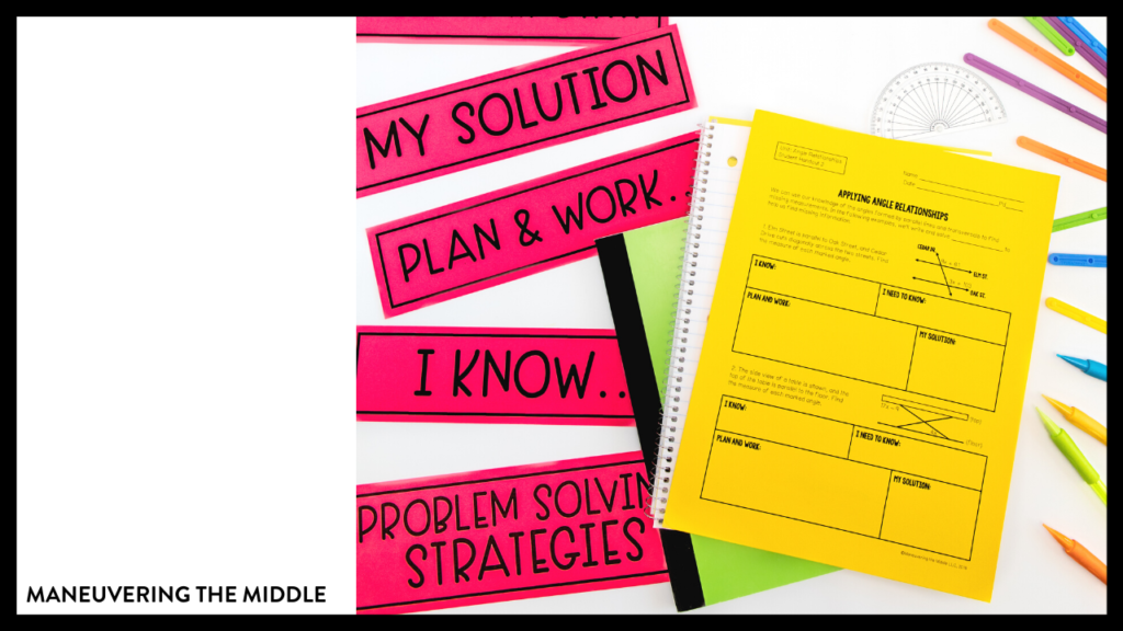 middle school problem solving strategies