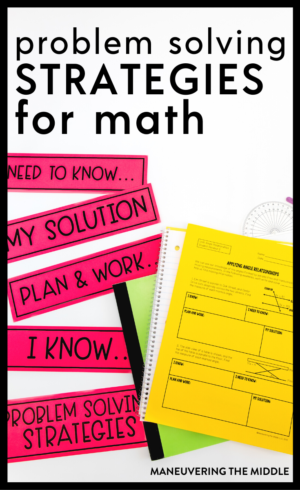 math problem solving for middle school
