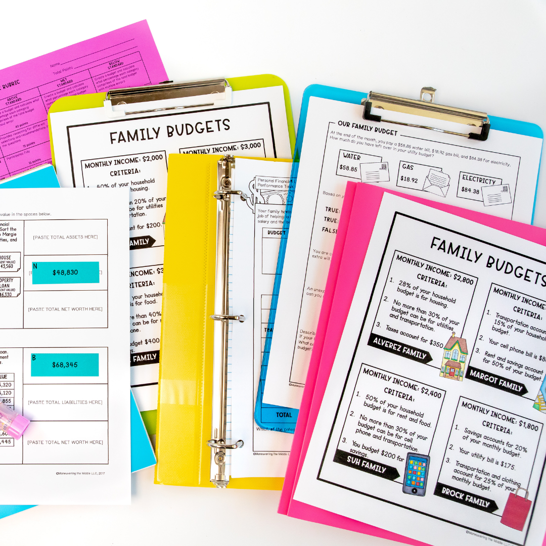 The Game of Life - Financial Literacy - Real World Math Project