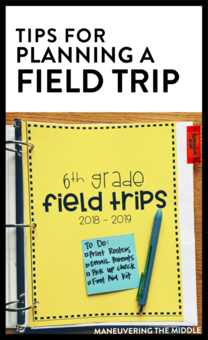 agenda for field trip