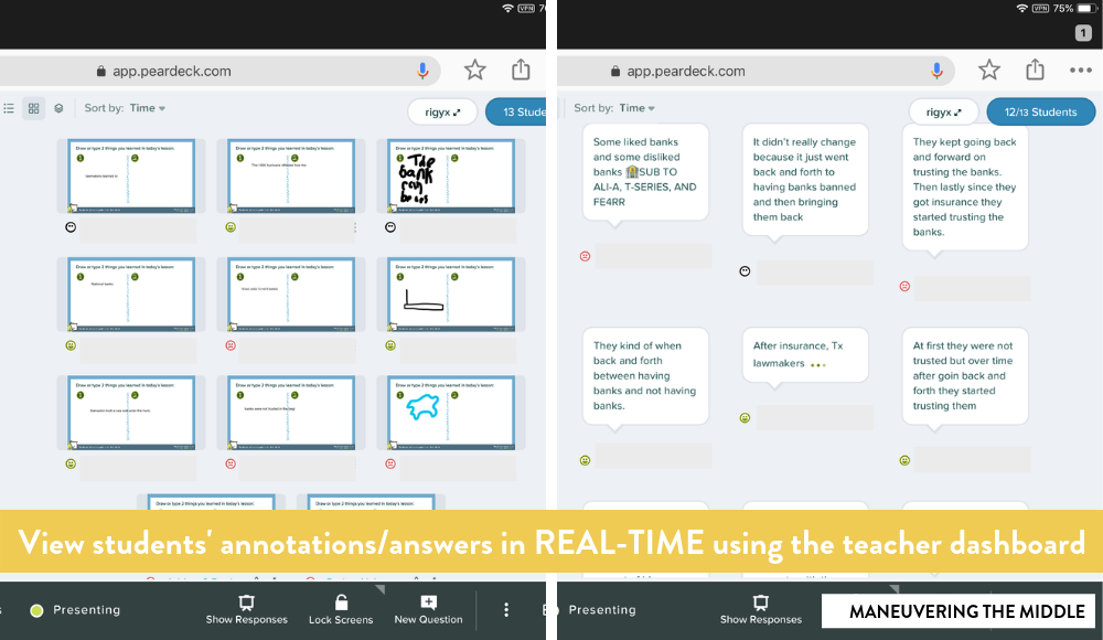 presentation session student app.peardeck.com