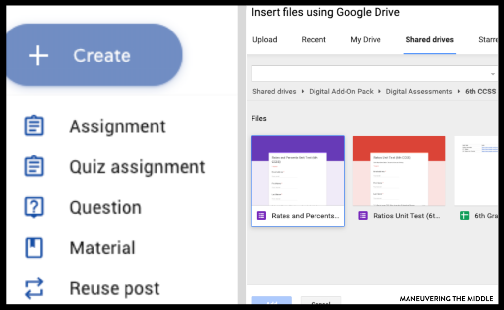 google forms classroom