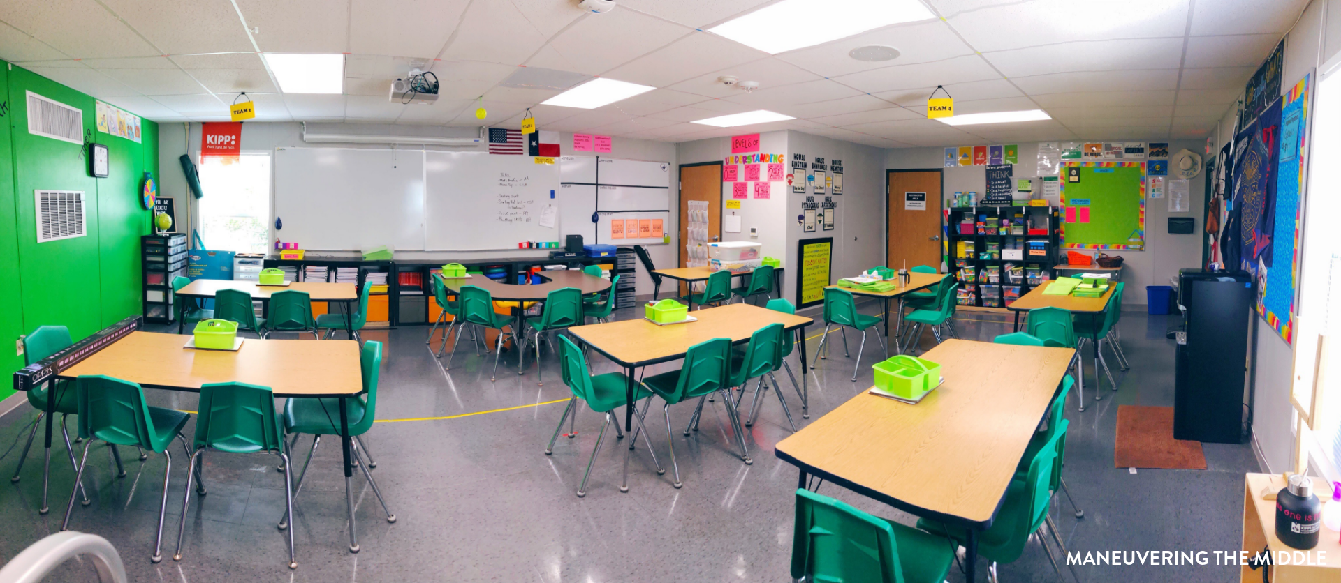 Enjoy a classroom tour from a teacher who has been teaching for 15 years. In this post, you will learn valuable classroom ideas for strategic set up. | maneuveringthemiddle.com