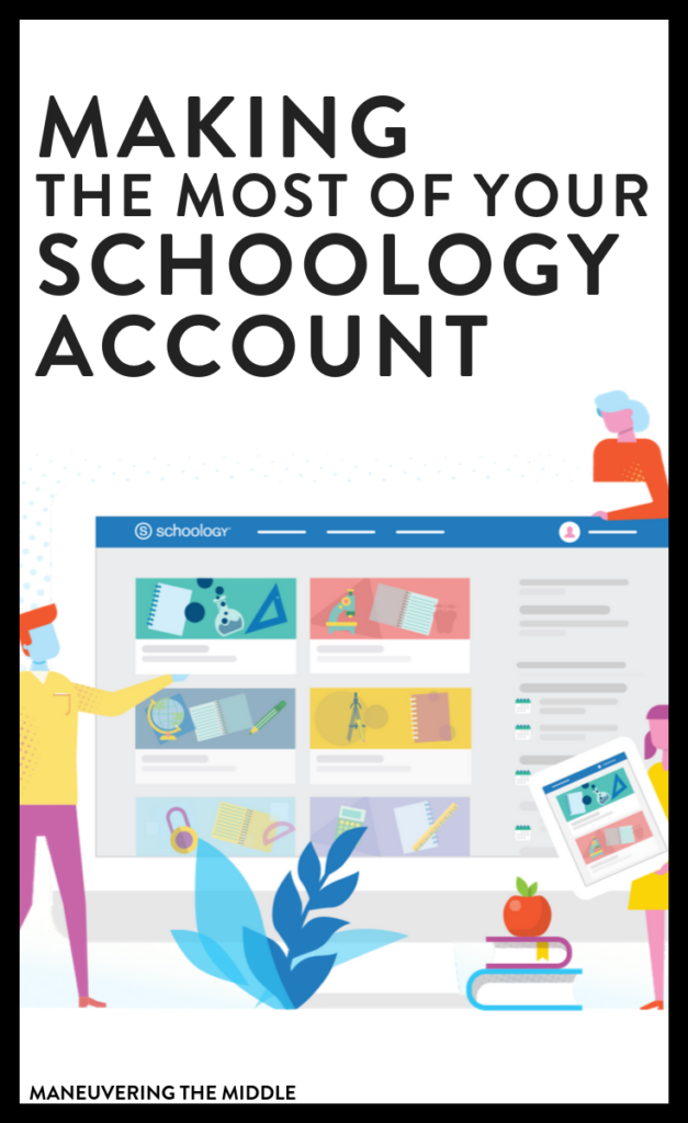 Learning management systems like Schoology can help teachers and students in all classrooms. Here are 5 tips to making the most of your Schoology account. | maneuveringthemiddle.com