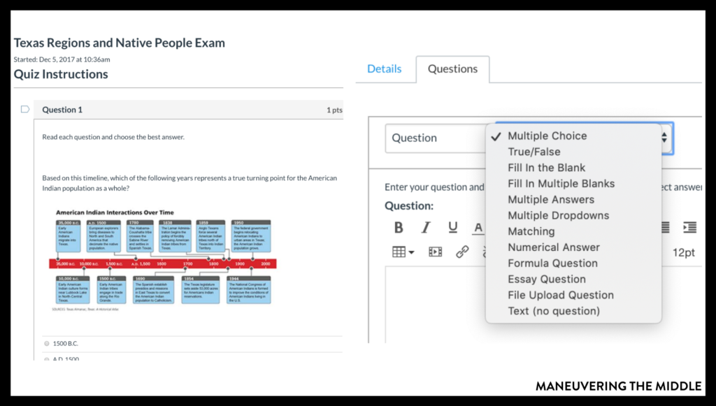 Canvas is a learning management software that allows each student to access material and submit assignments. Read more tips and tricks here! | maneuveringthemiddle.com