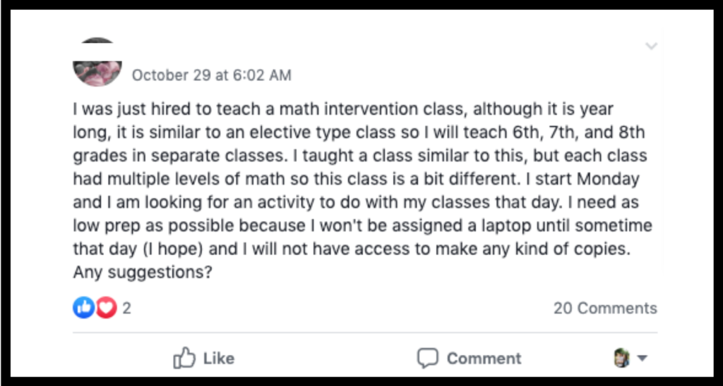 Teachers can benefits from online collaboration for both their students and themselves. Join our Facebook group to learn more. | maneuveringthemiddle.com