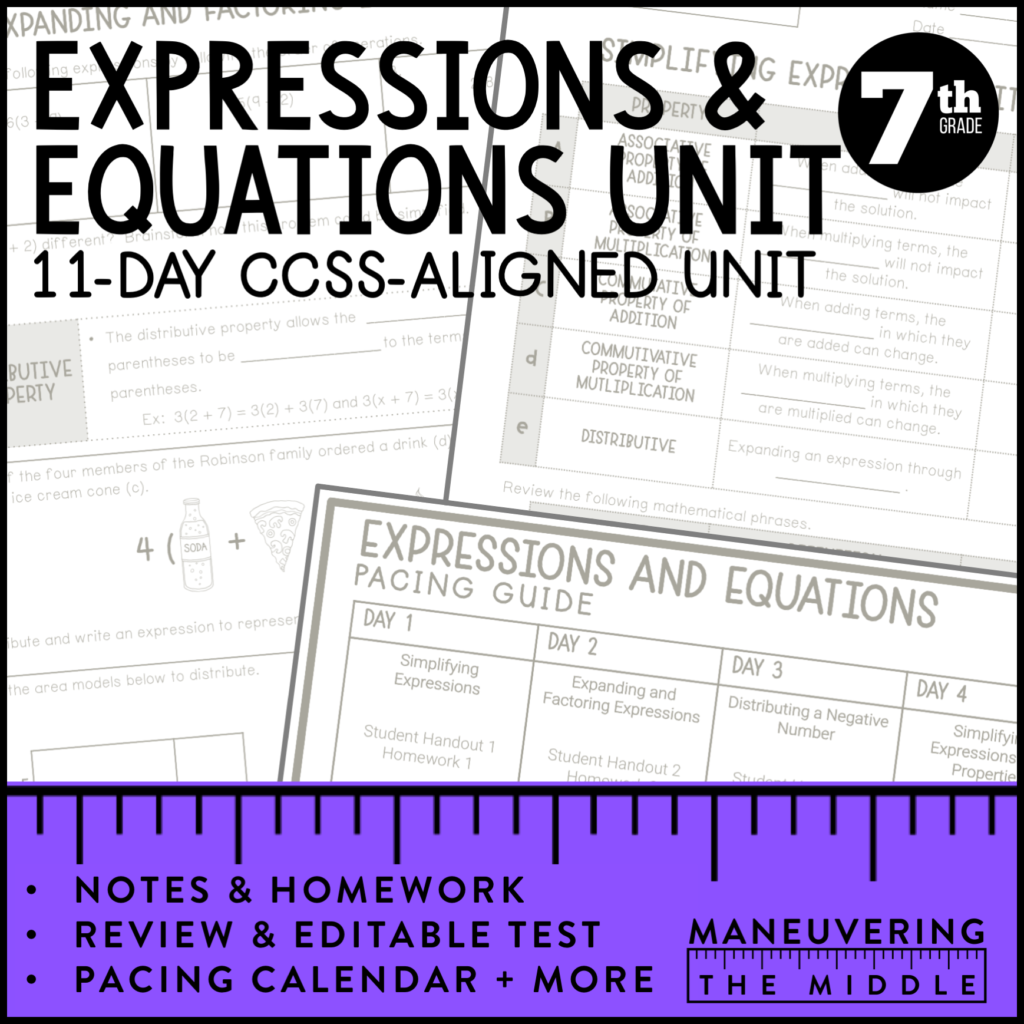Solving Equations in Middle School Math Maneuvering the Middle