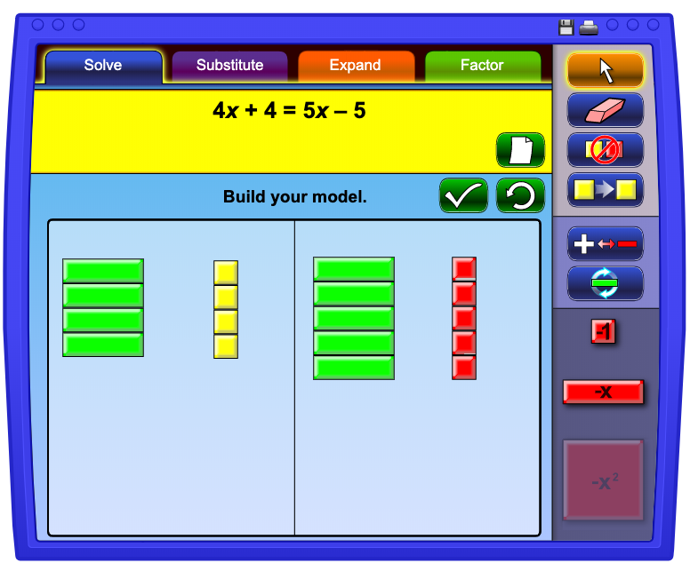 Solving equations is foundational for middle and high school math. Students can struggle to complete the many procedural steps required. Teach students the conceptual knowledge necessary using algebra tiles! | maneuveringthemiddle.com