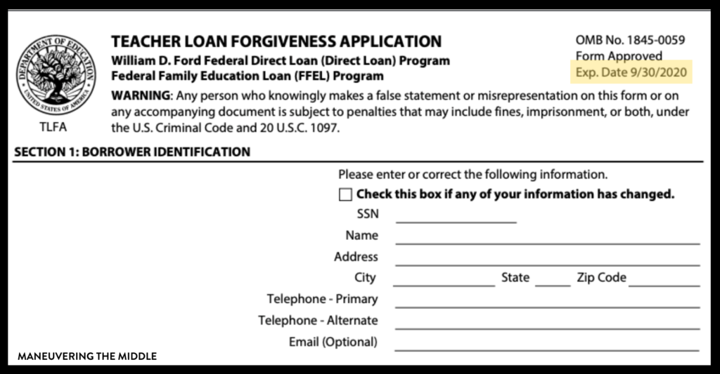 After 5 years at a low income school, I was able to have a portion of my student loans forgiven. Learn about applying for teacher student loan forgiveness. | maneuveringthemiddle.com