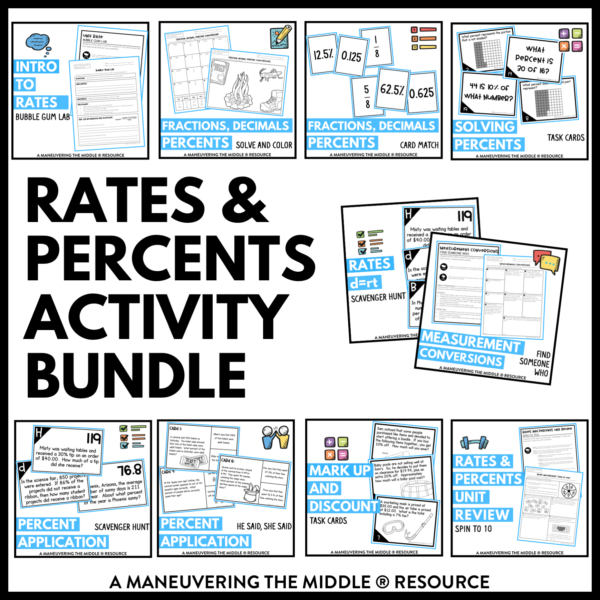 Rates and Percents Activities