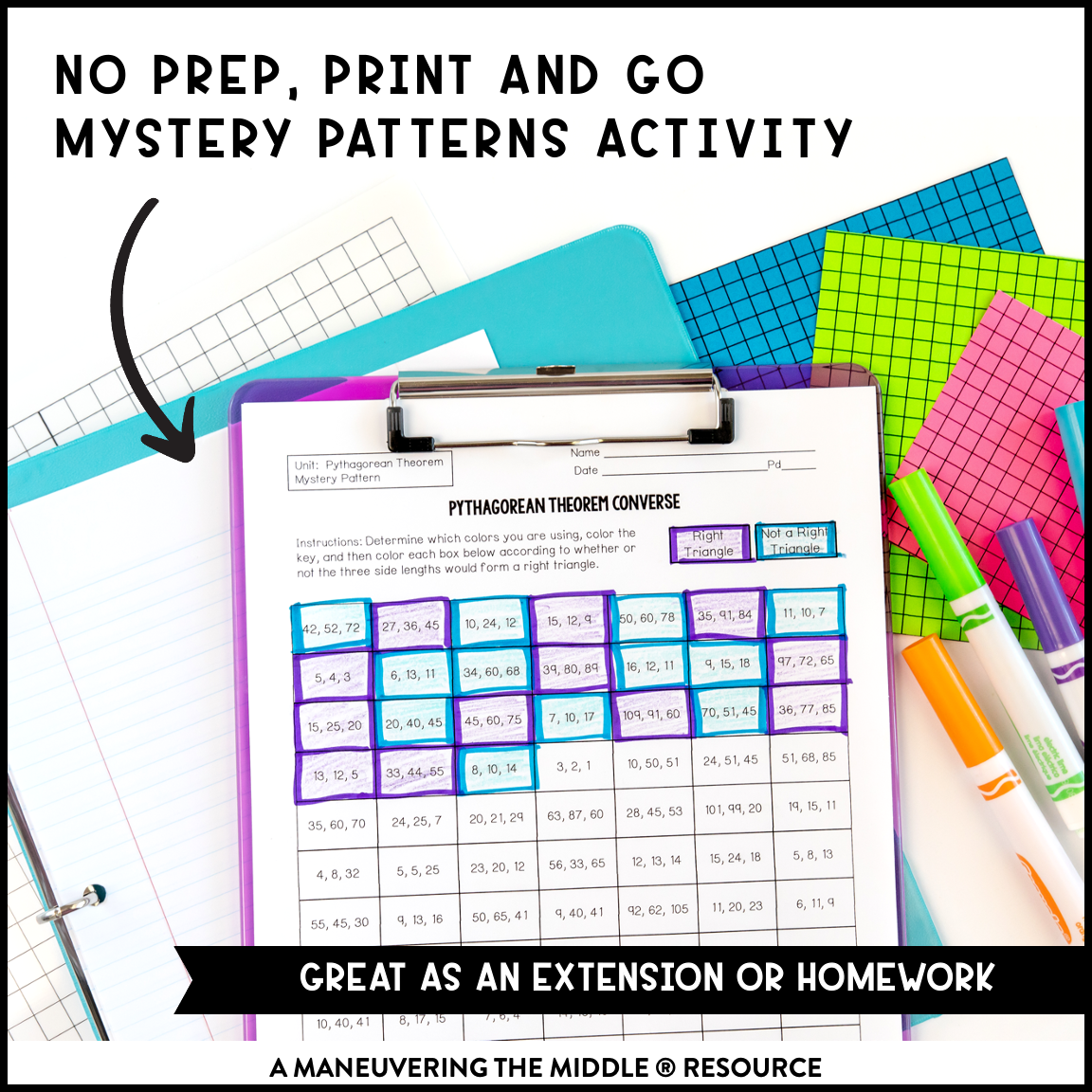 The Pythagorean Theorem And Its Converse Answer Sheet Lupon gov ph