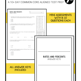 Test Prep Unit 7th Grade CCSS - Maneuvering the Middle