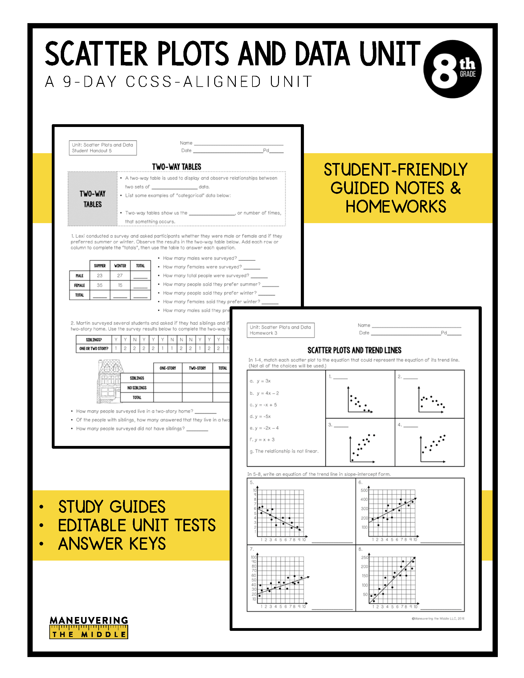 scatter-plots-worksheets-8th-grade