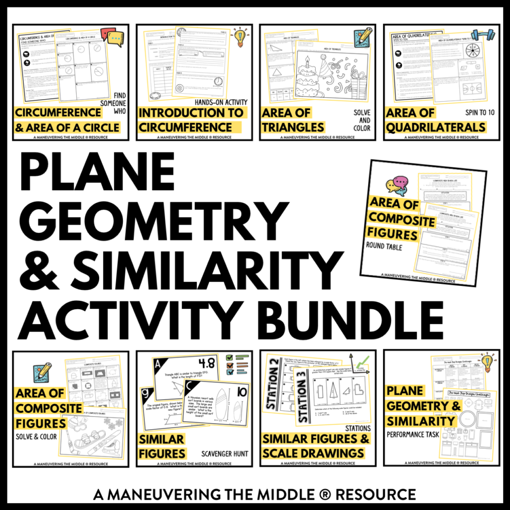 plane geometry & similarity homework 5