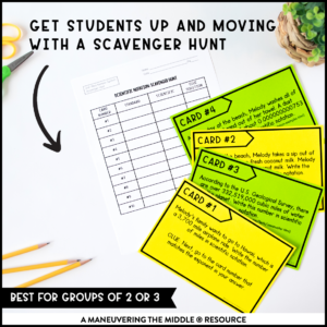 This Exponents & Scientific Notation Activity Bundle for 8th Grade includes 6 classroom activities to support students’ knowledge of these skills.