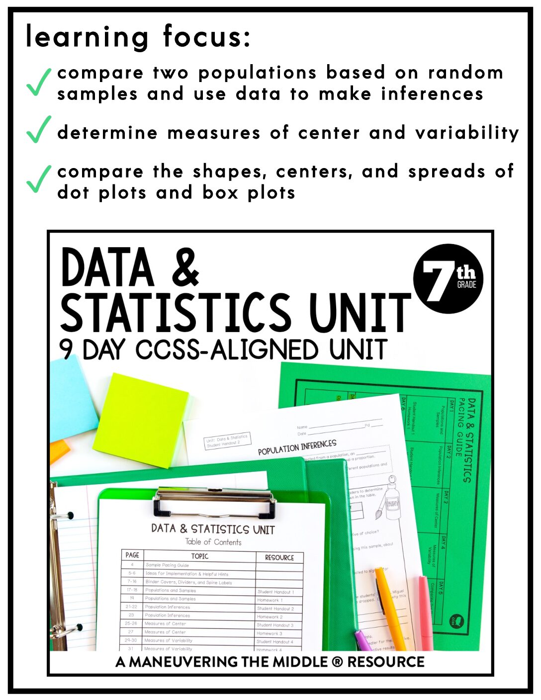 data-and-statistics-unit-7th-grade-teks-maneuvering-the-middle
