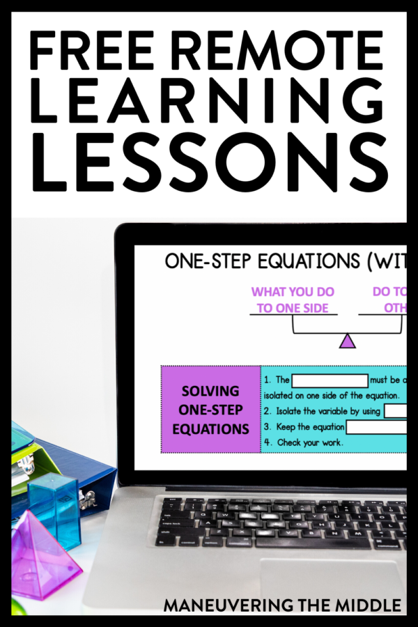 Free Remote Learning Math Lessons Maneuvering the Middle