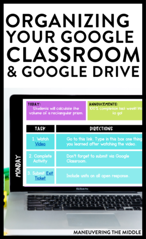 Google Drive & Google Classroom Tips - Maneuvering the Middle