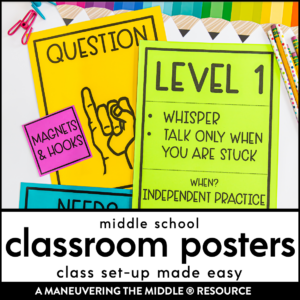 Printable Classroom Poster Pack for Middle School