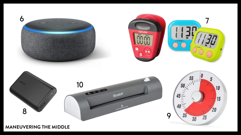 Technology gadgets and tech tools are necessary in today's classroom. We have rounded up 20 of our favorites on the blog. | maneuveringthemiddle.com