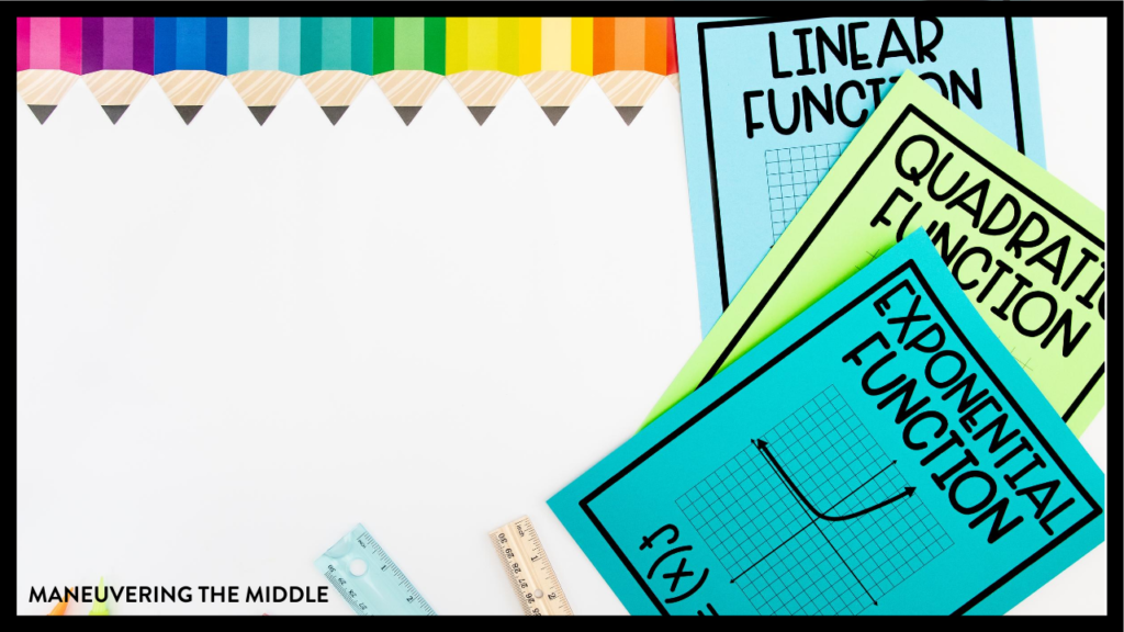 Teaching properties of functions is foundational in Algebra 1. Read some of our tips and tricks for having students master this concept. | maneuveringthemiddle.com