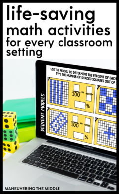 Free Digital Math Activities - Maneuvering the Middle