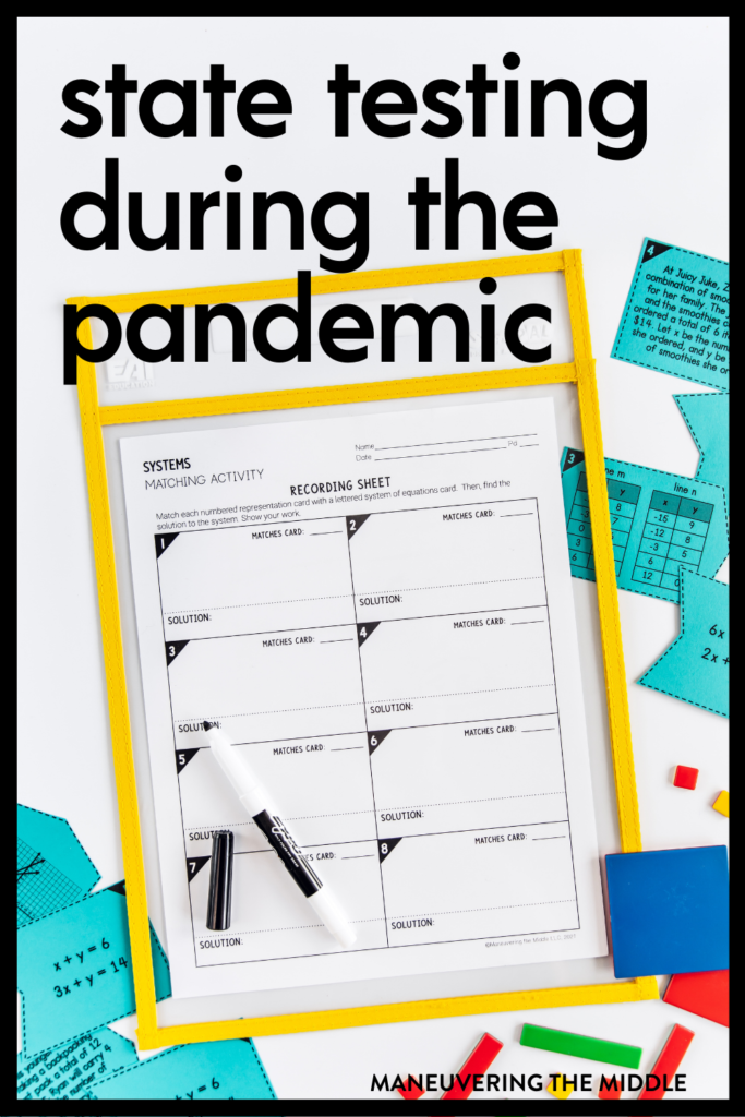 Reviewing and preparing for state testing is quite a challenge during a pandemic. Tips for how to facilitate a strong state test prep season. | maneuveringthemiddle.com