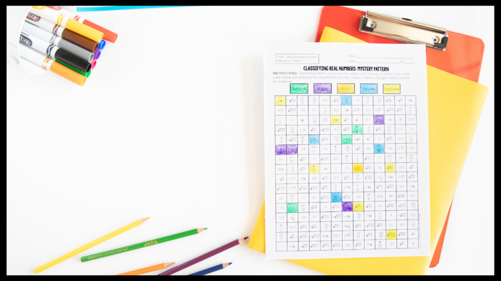 Worksheet 1 1 Classifying Using The Real Number System