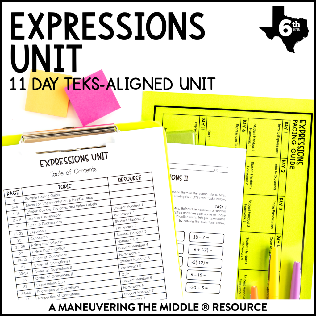 unit expressions homework 6 writing expressions