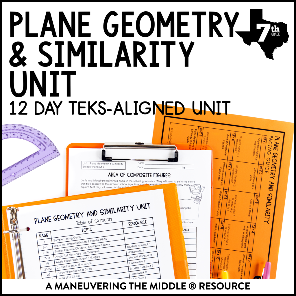 plane geometry & similarity homework 3