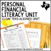 Personal Financial Literacy Unit