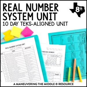 Real Number System Unit TEKS